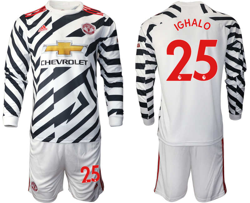 2021 Men Manchester united away long sleeve #25 soccer jerseys